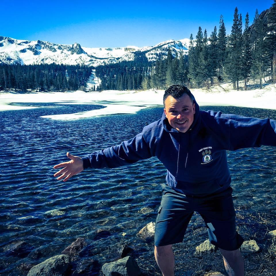 Shawn-Patrick Bland camping outdoors